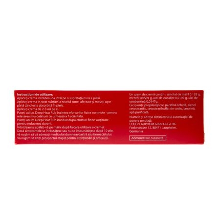 Deep Heat Rub crema, 67 g, Mentholatum