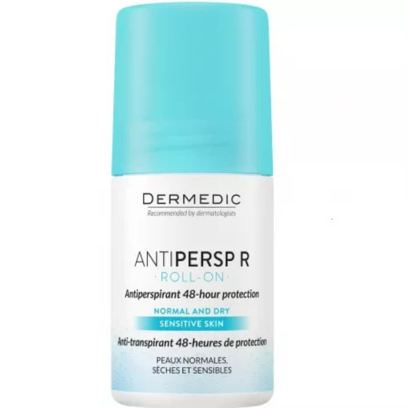 Deodorant roll-on antiperspirant R pentru pielea sensibila 48h, 60 ml, Dermedic