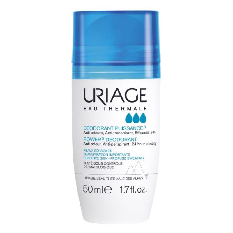 Deodorant roll-on Puissance, Power3, 50 ml, Uriage