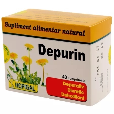 Depurin, 40 comprimate, Hofigal Depurin, 40 comprimate, Hofigal