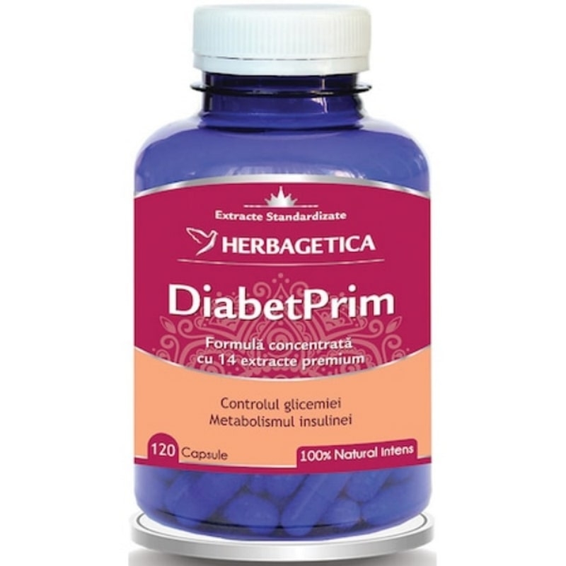 Diabetprim, 120 capsule, Herbagetica