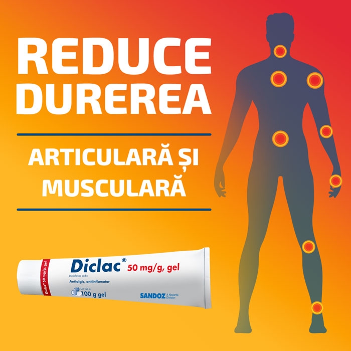 Diclac gel, 50 mg/g, 50 g, Sandoz