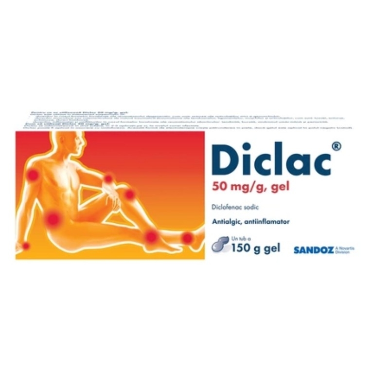 Diclac gel 50 mg/g, 150 g, Sandoz
