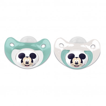 DISNEY MICKEY SET 2 SUZETE ORT0DONTICE DIN SILICON CU CAPAC DE PROTECTIE 6 LUNI+