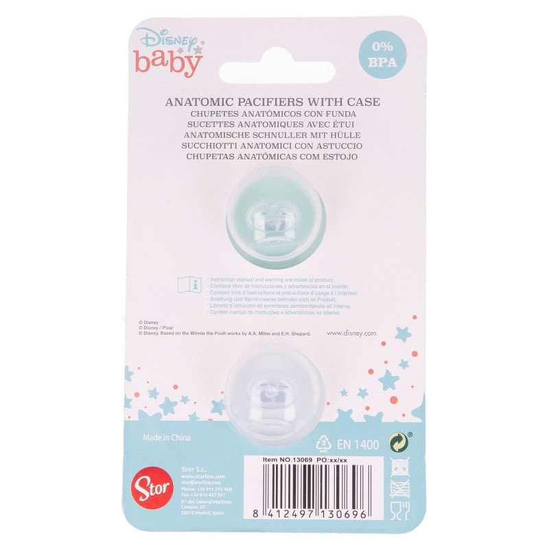 DISNEY MICKEY SET 2 SUZETE ORT0DONTICE DIN SILICON CU CAPAC DE PROTECTIE 0-6 LUNI