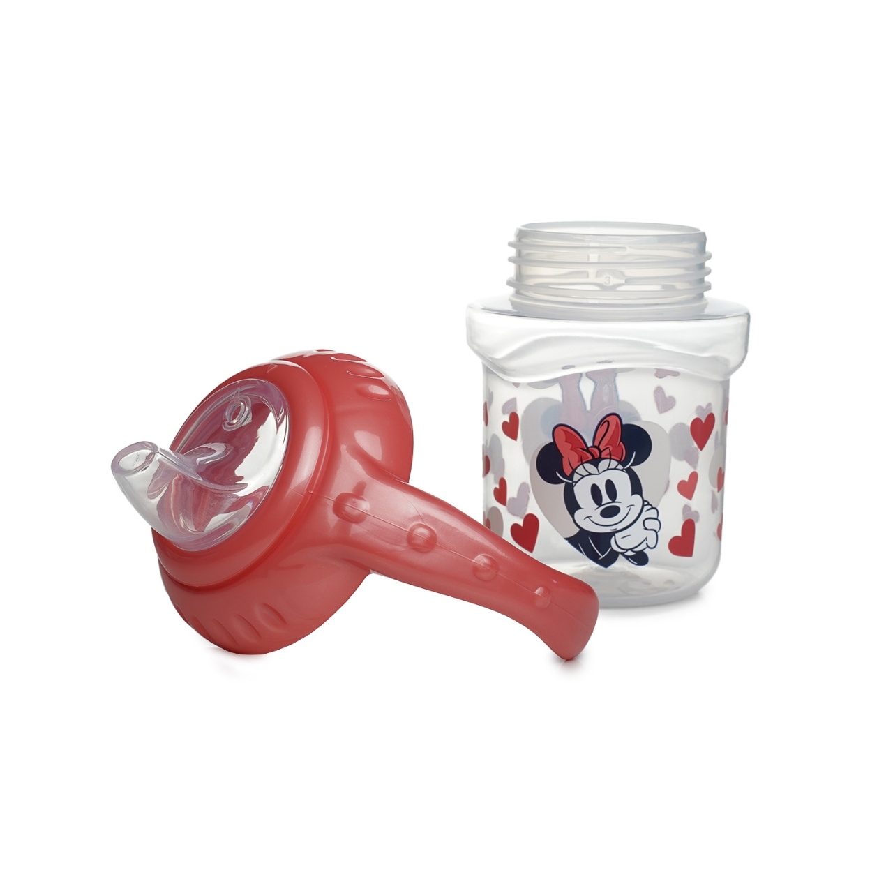 DISNEY MINNIE CANA CU CAPAC SI MANERE 250 ML - CIOC DIN SILICON