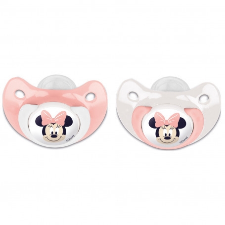 DISNEY MINNIE SET 2 SUZETE ORT0DONTICE DIN SILICON CU CAPAC DE PROTECTIE 6 LUNI+