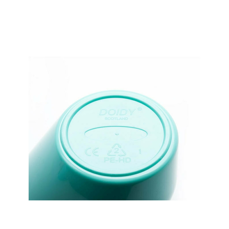 Doidy - Cana inclinata cu manere, 200 ml, Fara bisfenol-A, ftalati si PVC, 3 luni+, Conform standardului european de securitate EN14350, Turcoaz