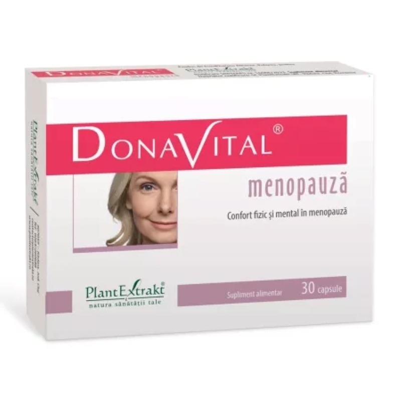 Donavital menopauza, 30 capsule, Plantextrakt