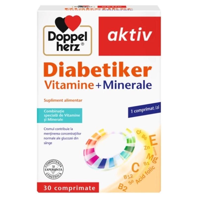 Aktiv Diabetiker Vitamine + Minerale, 30compr, Doppelherz