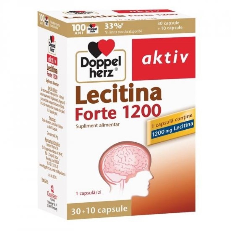 Aktiv Lecitina Forte, 1200mg 30+10caps, Doppelherz