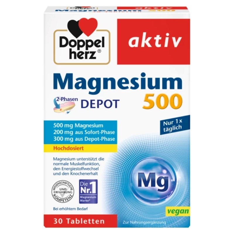 Aktiv Magneziu 500mg, 30compr, Doppelherz