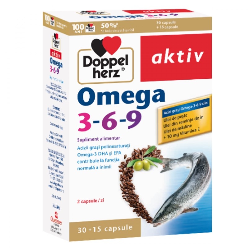 Aktiv Omega 3-6-9, 30+15caps, Doppelherz