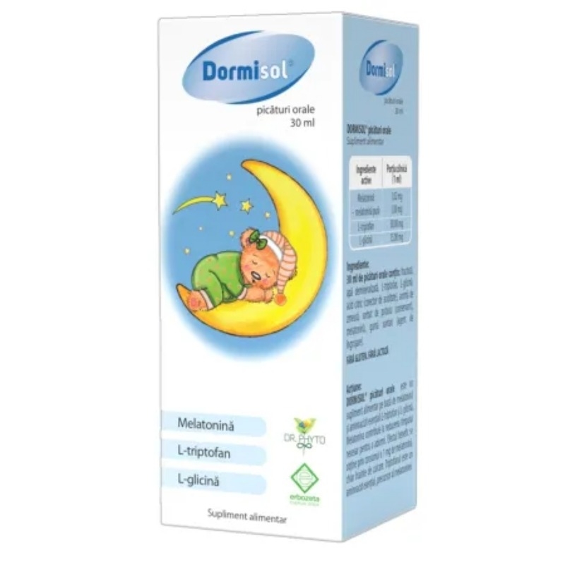 Dormisol picaturi, 30 ml, Dr. Phyto