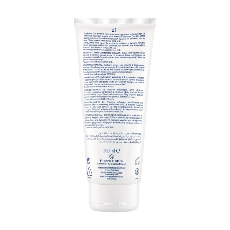 Sampon complementar impotriva caderii parului Anaphase, 200 ml, Ducray