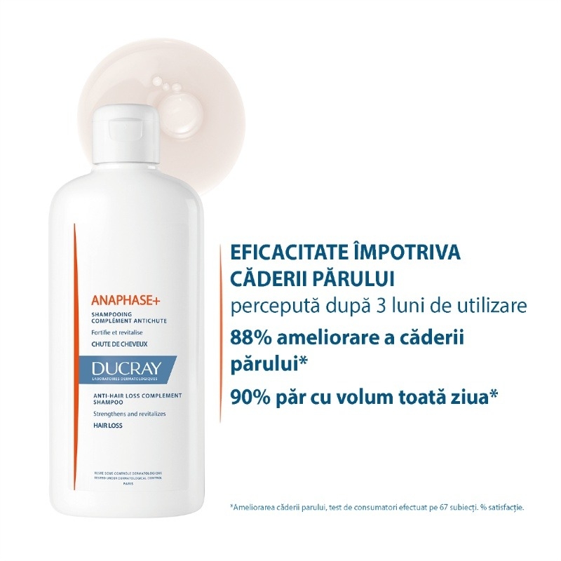 Sampon fortifiant si revitalizant Anaphase, 400 ml, Ducray