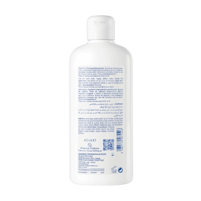 Sampon fortifiant si revitalizant Anaphase, 400 ml, Ducray
