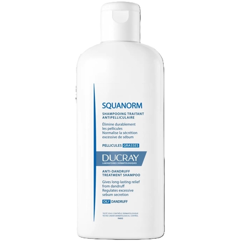 Sampon tratament anti-matreata grasa Squanorm, 200 ml, Ducray