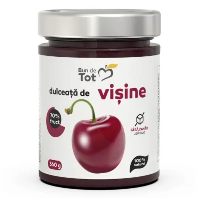 Dulceata de visine fara zahar, 360 g, Dacia Plant