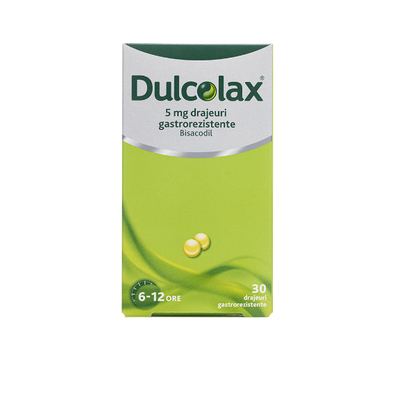 Dulcolax® 5 mg drajeuri gastrorezistente x 30 drajeuri