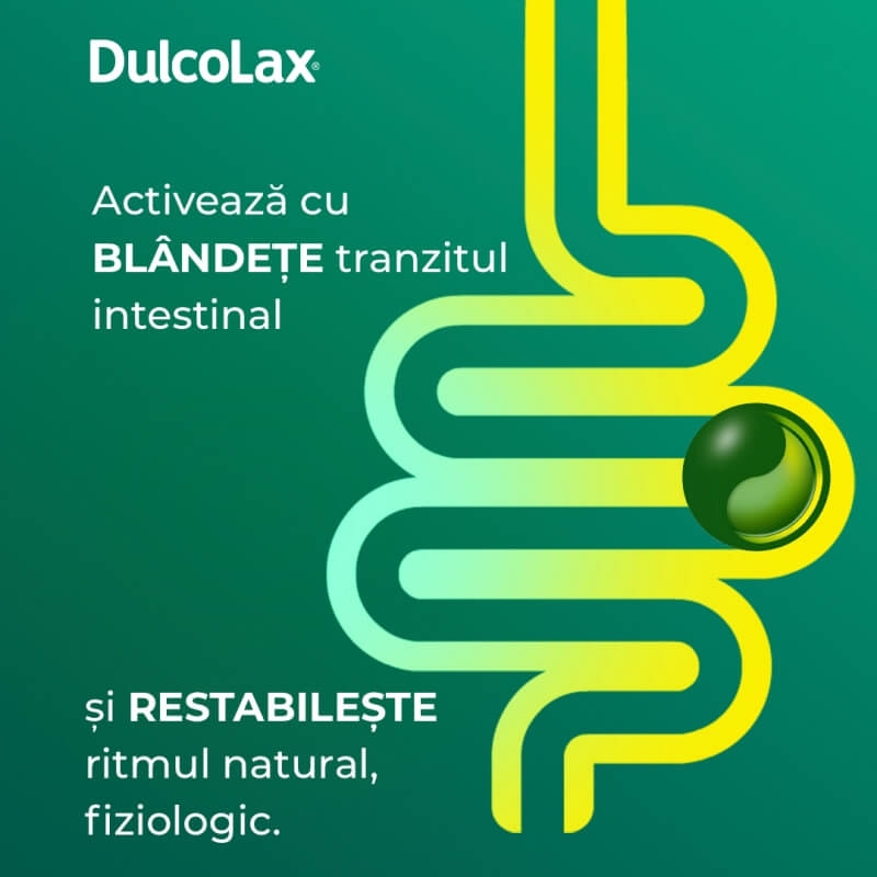 Dulcolax, 5 mg, 30 drajeuri gastrorezistente, Sanofi Dulcolax, 5 mg, 30 drajeuri gastrorezistente, Sanofi