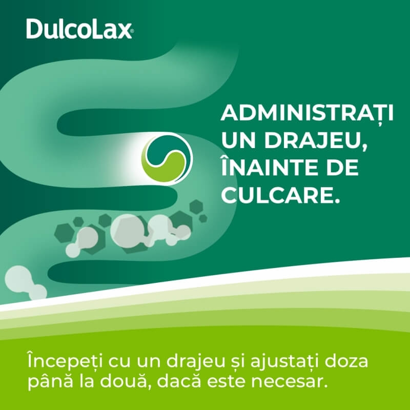 Dulcolax, 5 mg, 30 drajeuri gastrorezistente, Sanofi Dulcolax, 5 mg, 30 drajeuri gastrorezistente, Sanofi