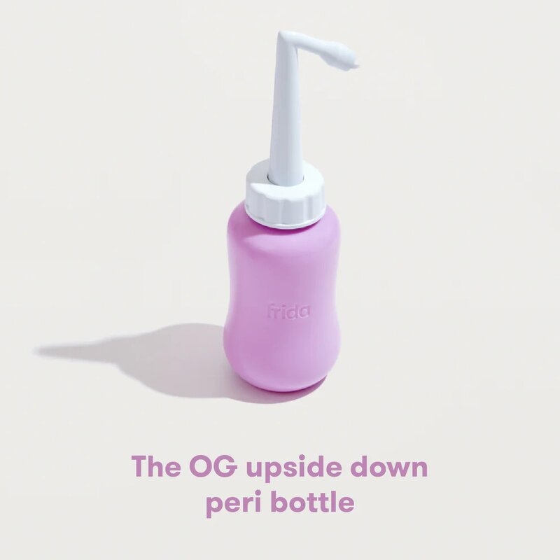 Dus vaginal, FridaBaby, Pentru igiena intima, Util in perioada postpartum, Portabil, 300 ml, Cu punga depozitare, Roz