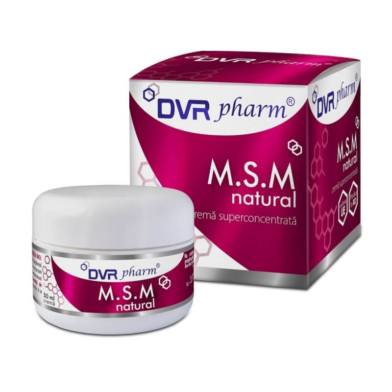 Crema MSM natural, 50 ml, DVR Pharm