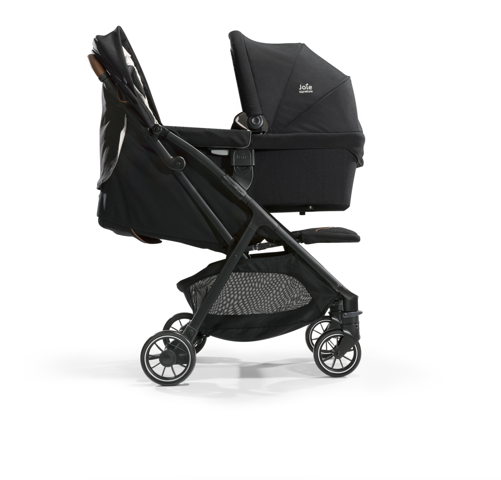 Carucior pentru copii ultracompact 2 in 1 Parcel, nastere - 22 kg, Signature Eclipse (Carucior Parcel Eclipse + Landou Ramble XL Eclipse), Joie
