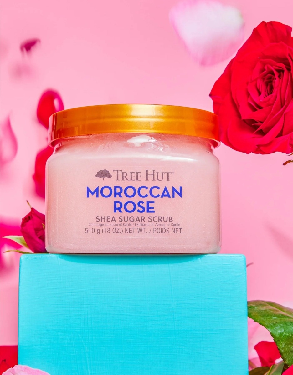Shea Sugar Scrub Moroccan Rose Tree Hut, 510 g, GNC
