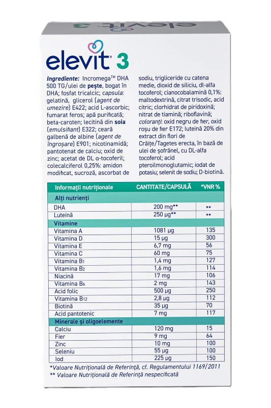 Elevit 3, 30 capsule, Bayer