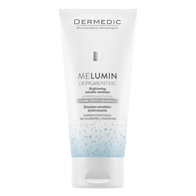Emulsie micelara iluminatoare pentru ten cu pete pigmentare Melumin, 200 ml, Dermedic
