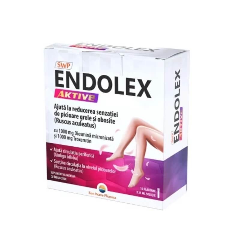 Endolex Aktive solutie 25 ml, 10 flacoane, Sun Wave Pharma