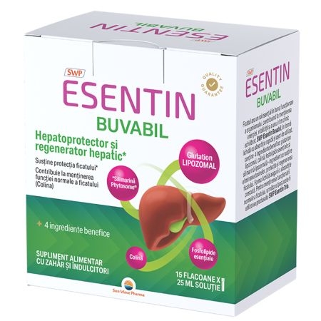 Esentin Buvabil, 25 ml, 15 flacoane, Sun Wave Pharma Esentin Buvabil, 25 ml, 15 flacoane, Sun Wave Pharma