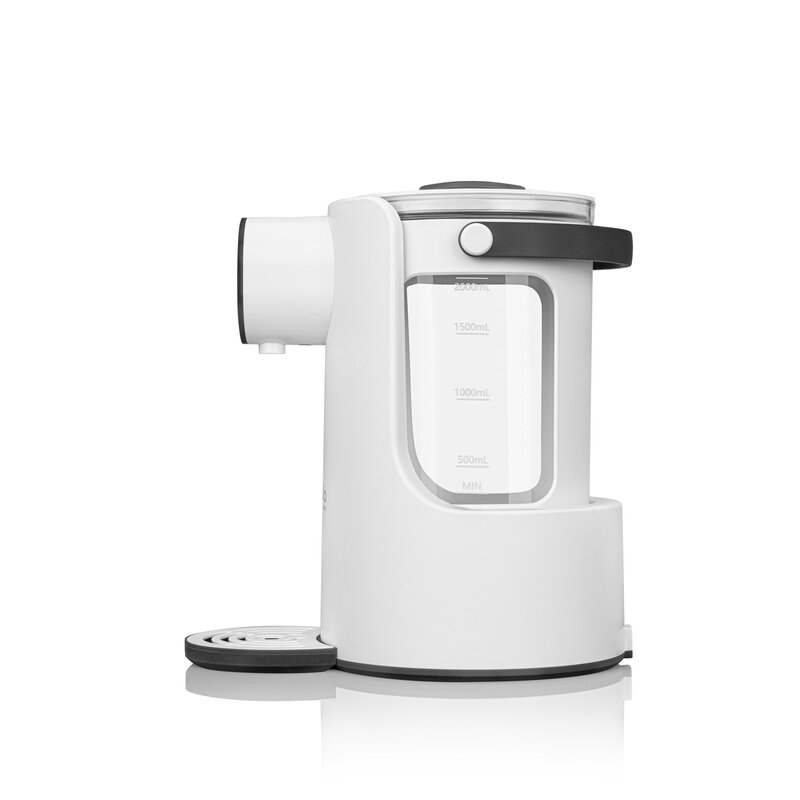 Espressor pentru lapte praf, Lionelo, Baby Presto, Functie declorizare si dozare a apei, Cu afisaj digital LED, Cu rezervor de 2 L, Alb