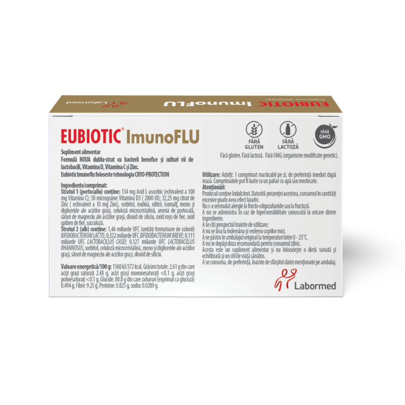 Eubiotic Imunoflu, 15 comprimate, Labormed