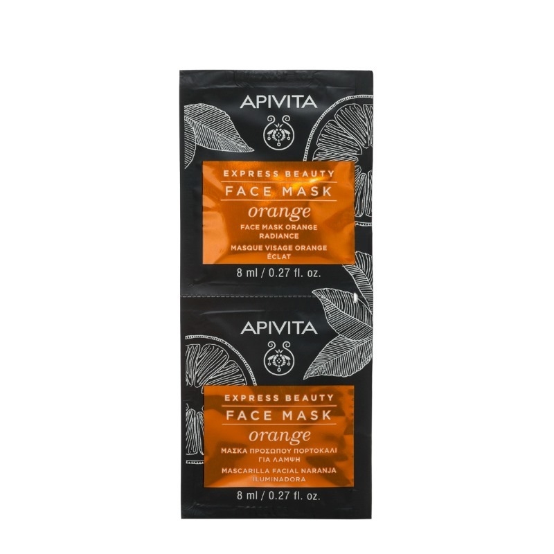 Express Beauty masca cu portocale, 2x8ml, Apivita
