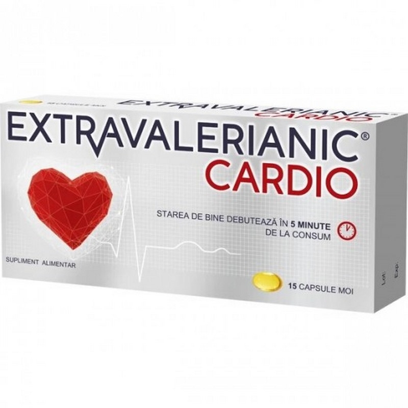 Extravalerianic Cardio, 15 capsule, Biofarm