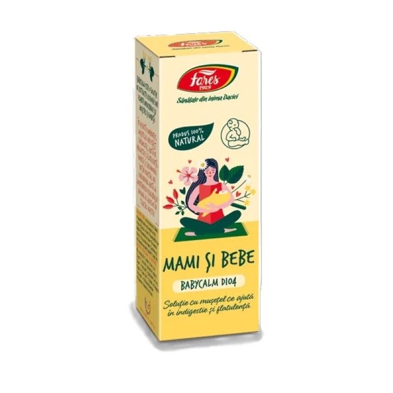 Mami si bebe Babycalm solutie, D104, 30 ml, Fares
