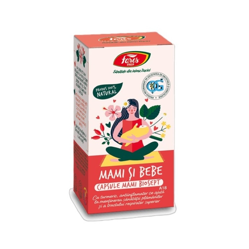 Biosept Mami si bebe A18, 30 capsule, Fares