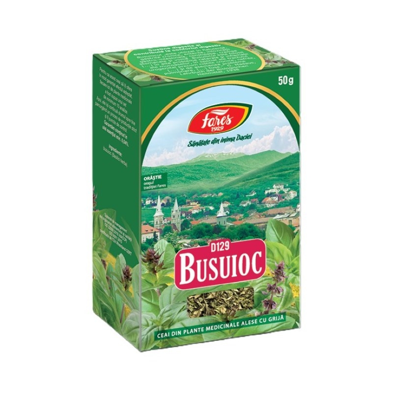 Ceai busuioc, 50g, Fares