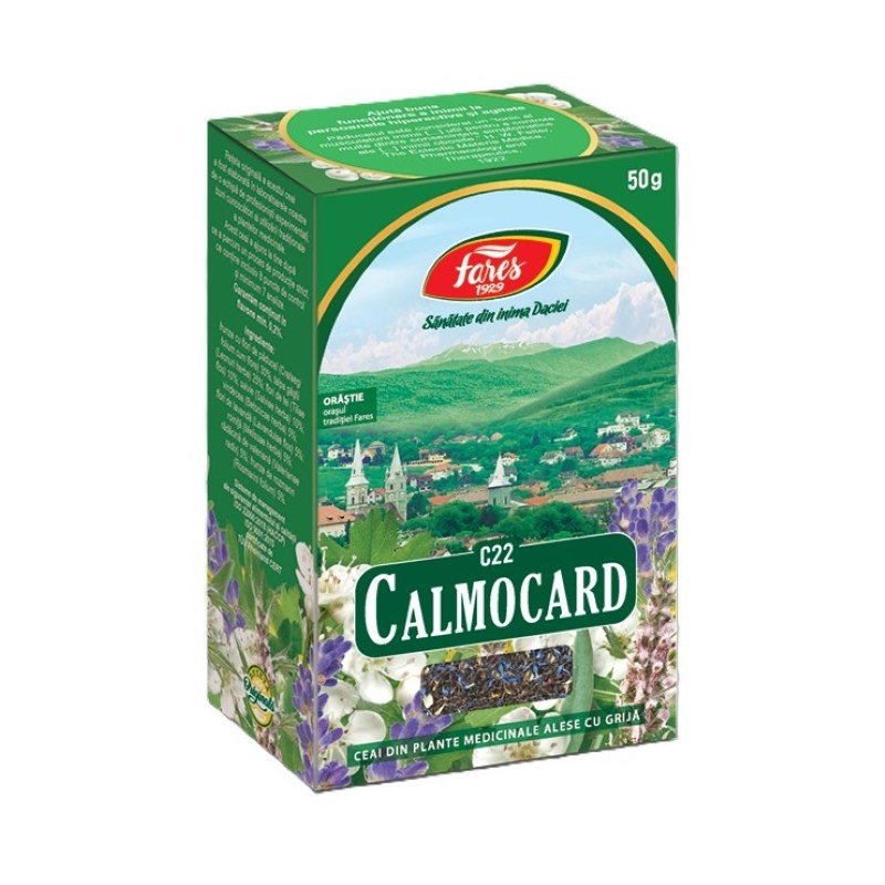 Ceai calmocard, 50g, Fares