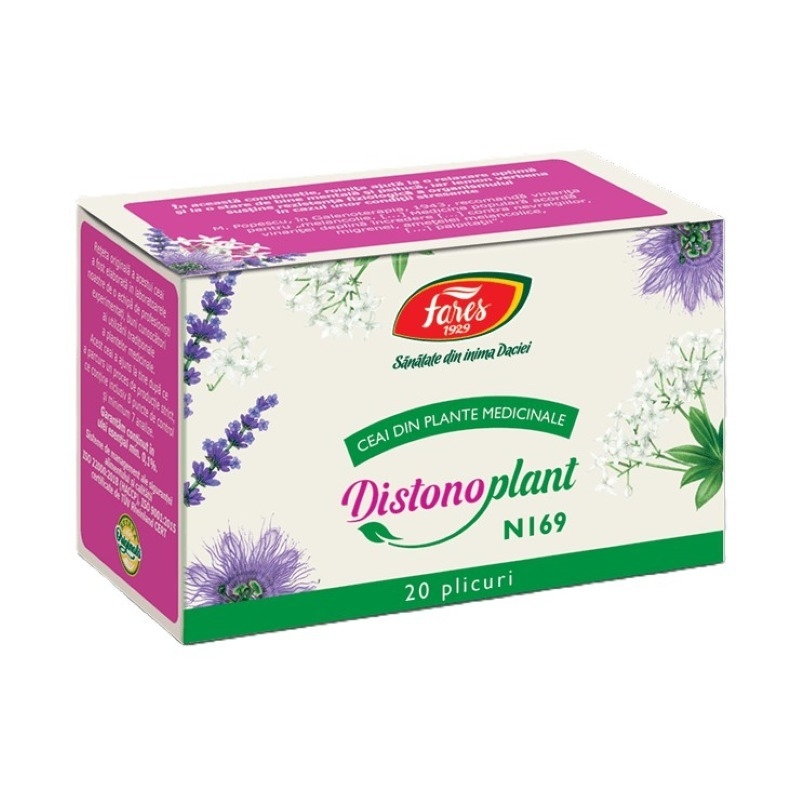 Ceai Distonoplant, 20plicuri, Fares