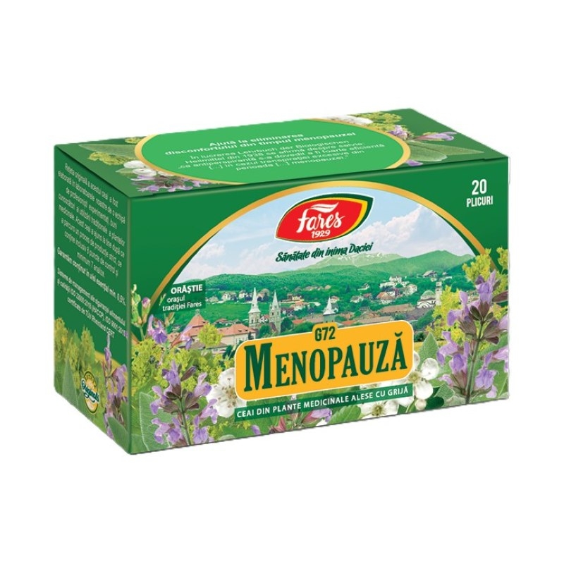 Ceai menopauza, 20plicuri, Fares