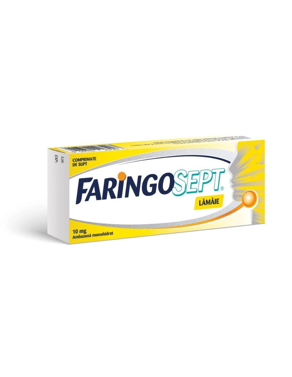 Faringosept Lamaie, 10 mg, 10 comprimate de supt, Terapia