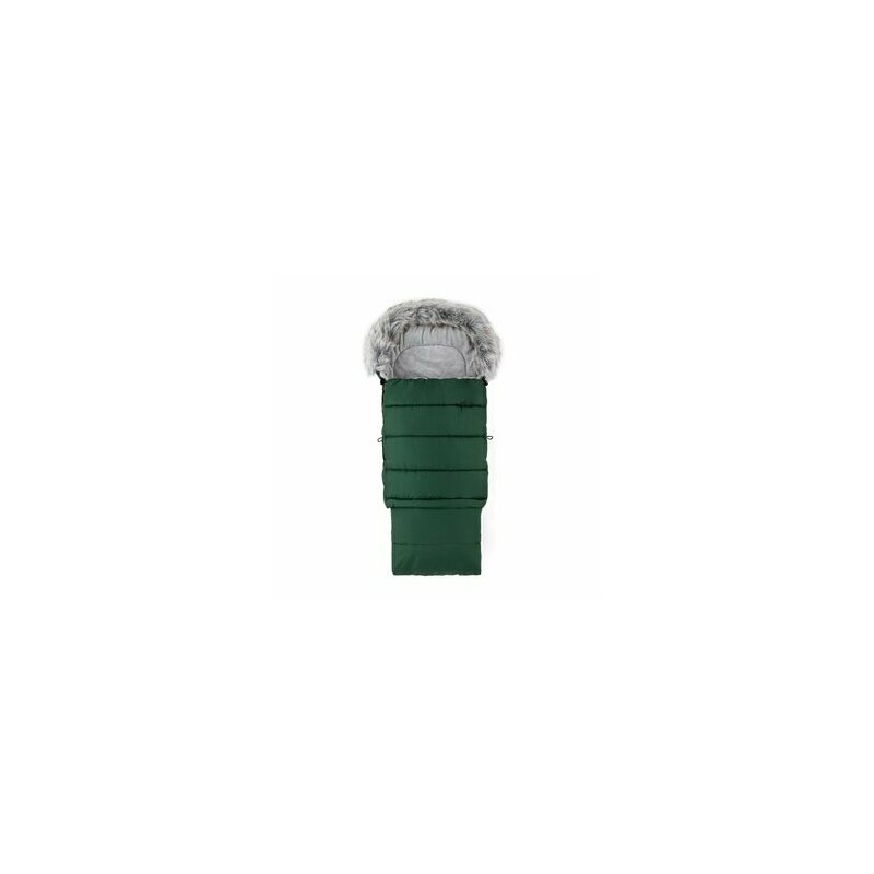 Feedo - Sac de iarna, Multifunctional, Poate fi utilizat ca geanta prin desfacerea fermoarului, Atasabil la carucior, 110 cm, 0-3 ani, Verde
