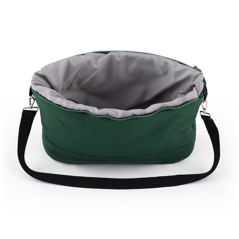 Feedo - Sac de iarna, Multifunctional, Poate fi utilizat ca geanta prin desfacerea fermoarului, Atasabil la carucior, 110 cm, 0-3 ani, Verde