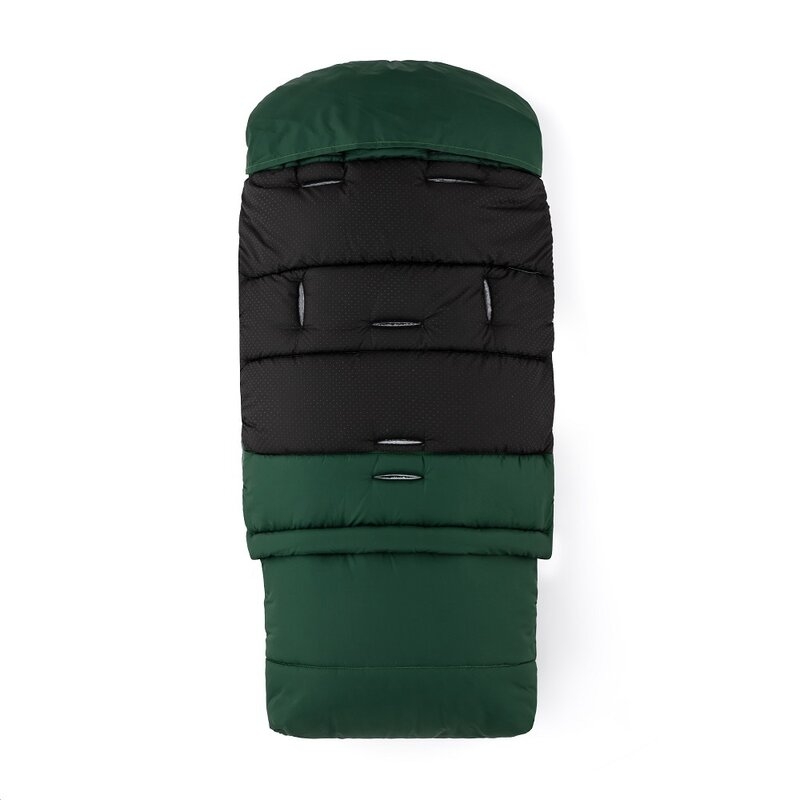 Feedo - Sac de iarna, Multifunctional, Poate fi utilizat ca geanta prin desfacerea fermoarului, Atasabil la carucior, 110 cm, 0-3 ani, Verde