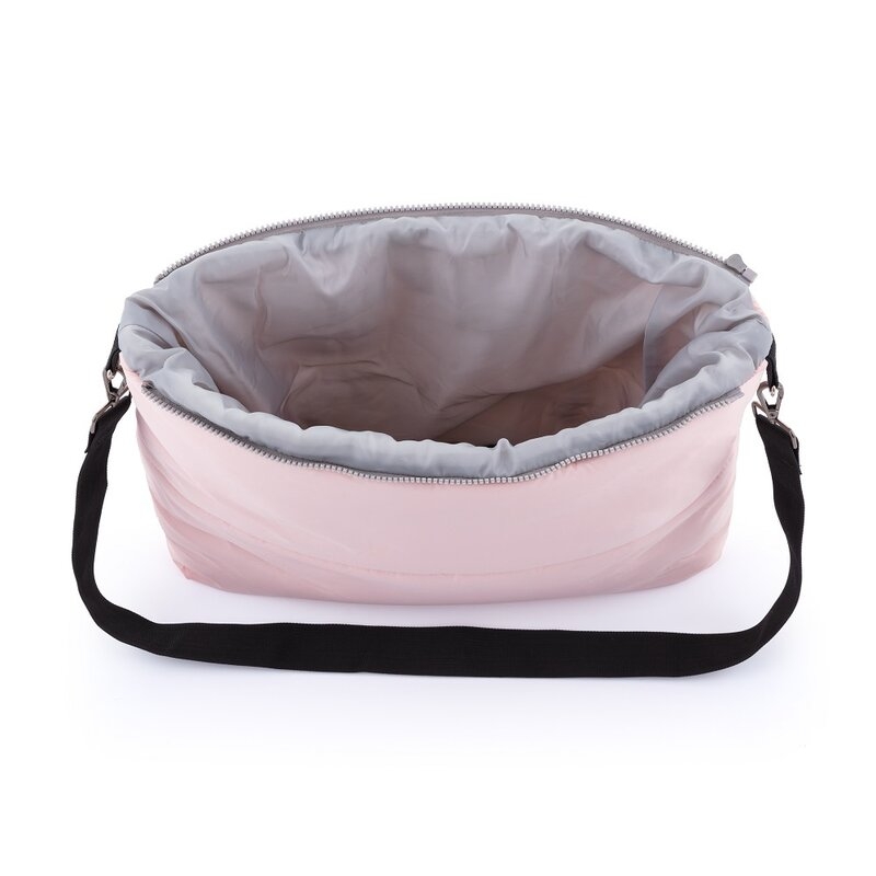Feedo - Sac de iarna, Multifunctional, Poate fi utilizat ca geanta prin desfacerea fermoarului, Atasabil la carucior, Lana, 110 cm, 0-3 ani, Roz