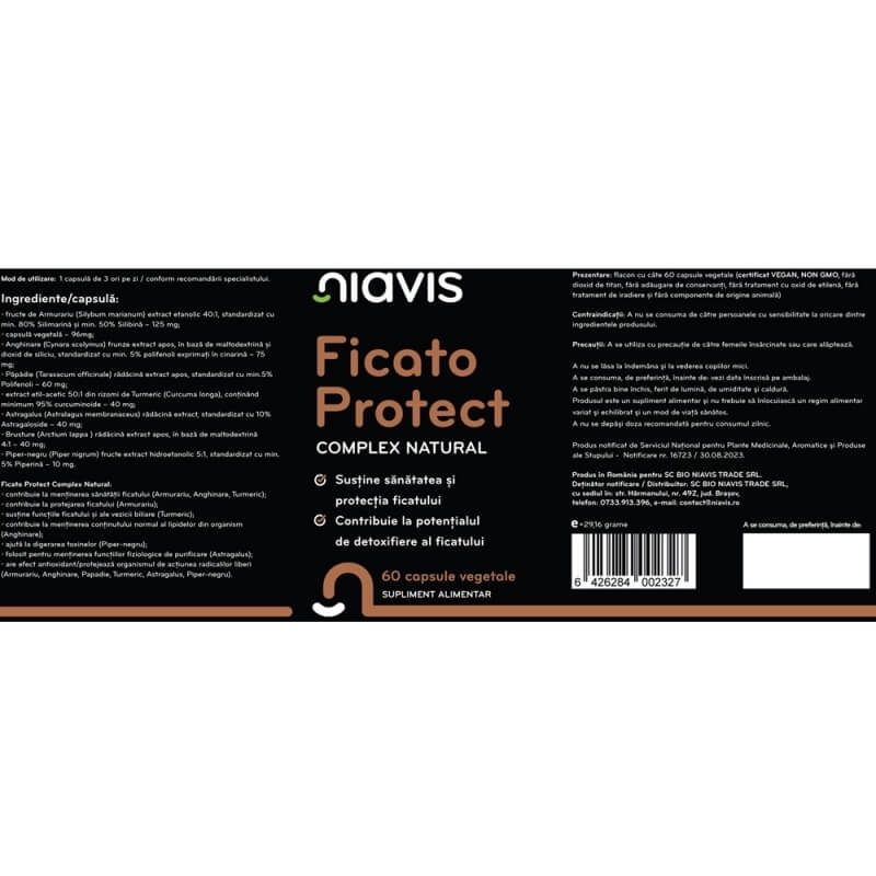 Ficato Protect complex natural, 60 capsule, Niavis